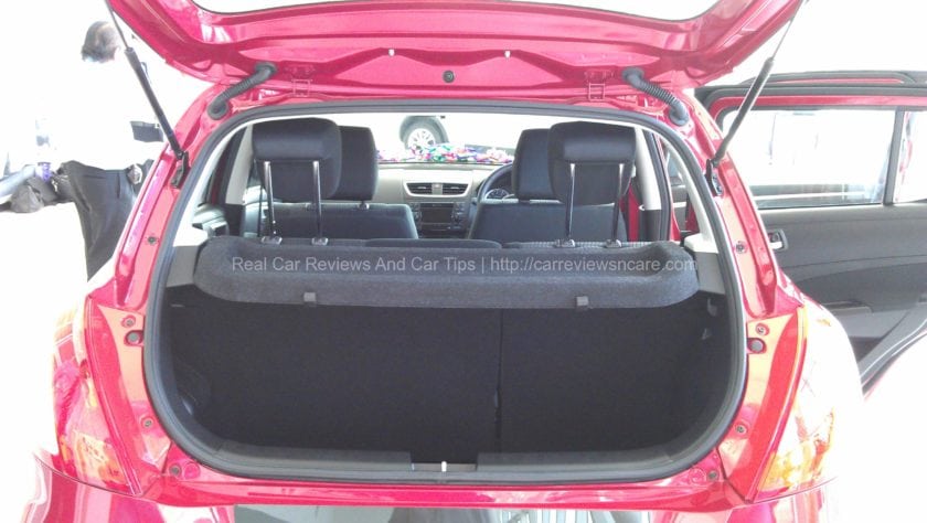Suzuki Swift 1.4 CBU Luggage Room Suzuki Swift 1.4 CBU Luggage Room