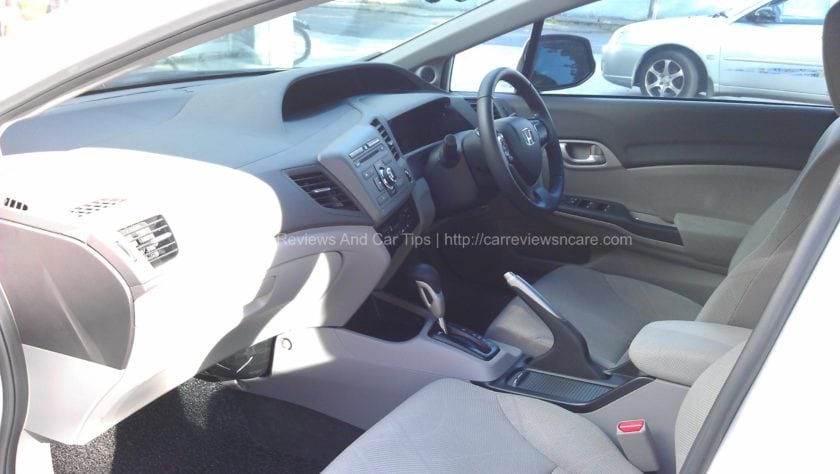 Honda Civic 1.8S Front Seat View Honda Civic 1.8S Front Seat View