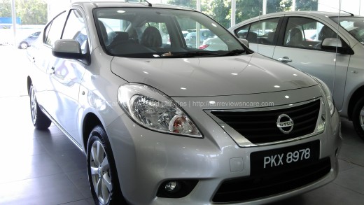 Nissan Almera 1.5L V A/T Front View Nissan Almera 1.5L V A/T Front View
