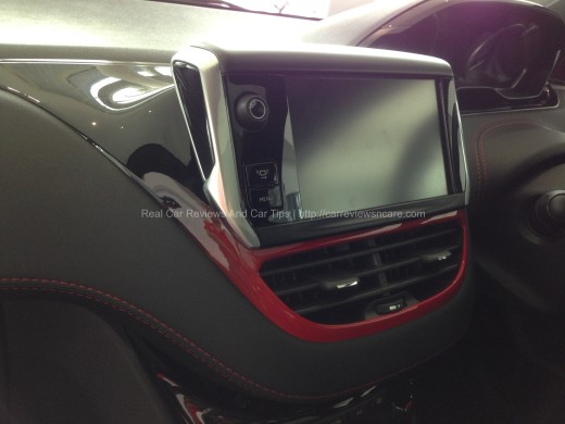 Peugeot 208 GTi Interactive and Colorful Touchscreen