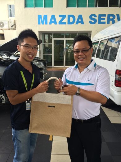 Prize Given by the Mazda
