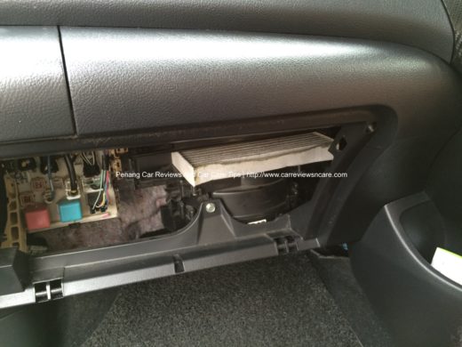 Cabin Air Filter in Toyota Vios