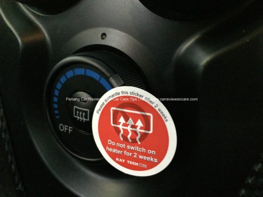 Raytech Warning Message on Rear Windscreen Heater