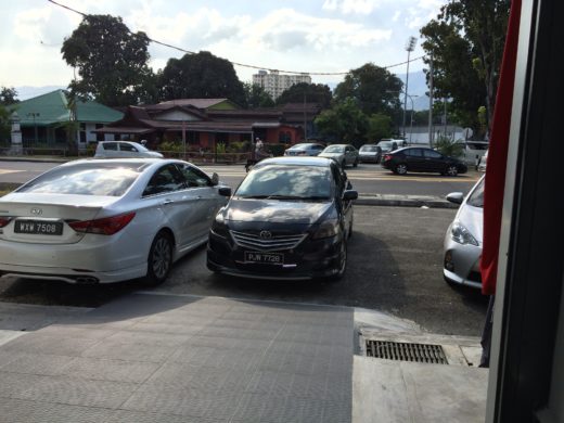 Raytech staff driving out my Toyota Vios for the BTU reading