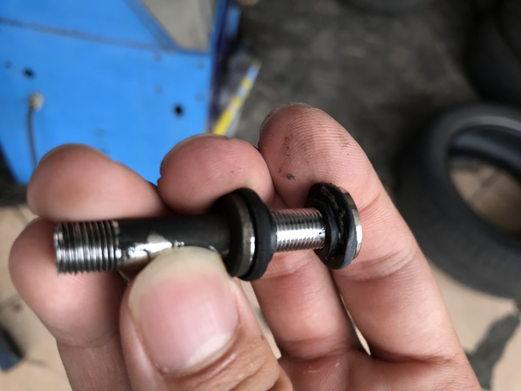 Worn Out Tyre Tube Valve after 4 years (60000KM)