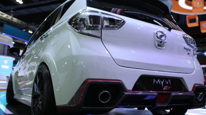 Ganas Perodua GT Myvi Rear View