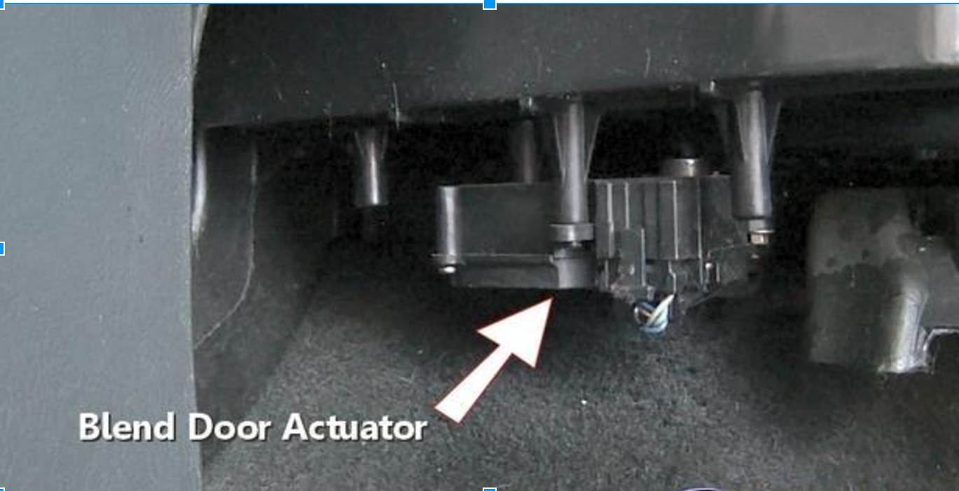 Location Of The Heater Control Valve Location Of Heater Control