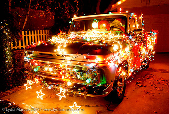 Christmas deco on Truck