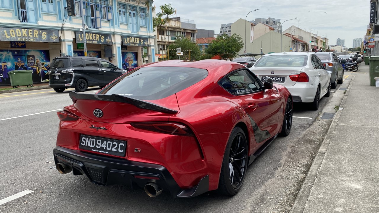 Red Supra Rear View