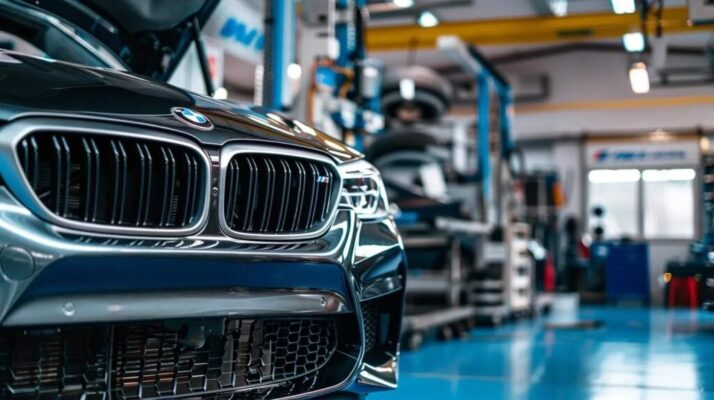 BMW in workshop